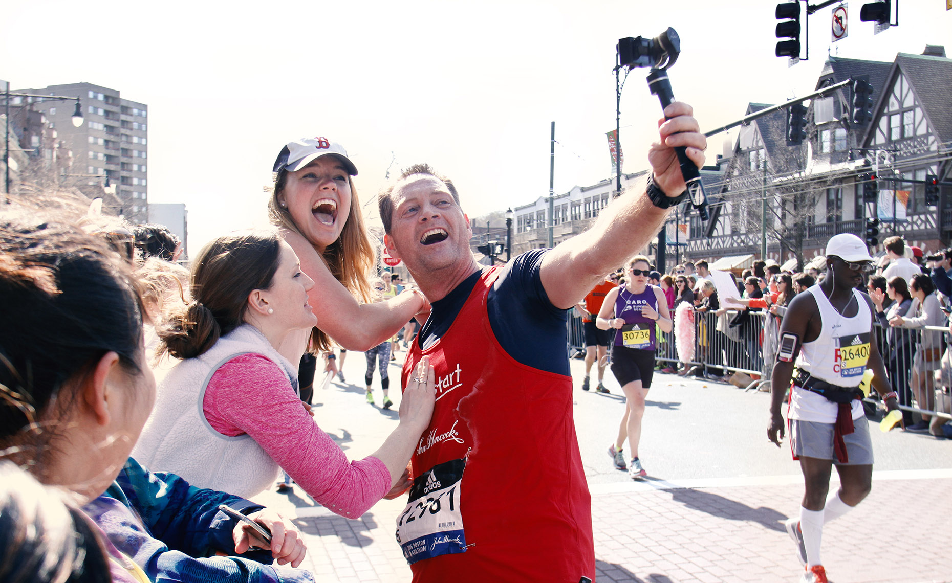 Marathon Selfie with Joyous Fan
